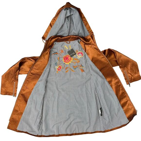 Mycra Pac Copper Metallic Full Zip Water Resistant Jacket sz 0 P Petite NEW Tags - Picture 9 of 16